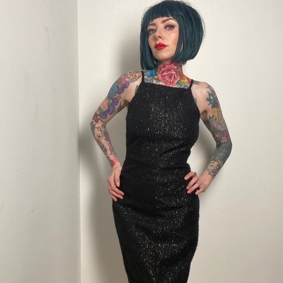 Vintage glitter textured dress - Picture 1 of 4